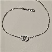 Bracciale Fanton Gioielli Donna BRACCIALI ORO in Oro bianco Cubic Zirconia BROR-200-52